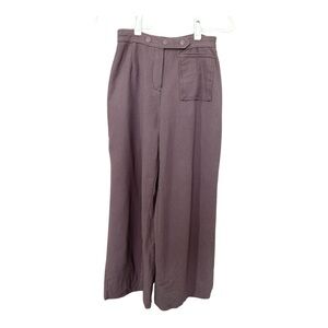 Wool Wide Leg Trousers Women’s XS Brown Tan